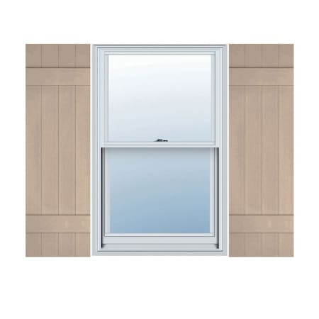 Ekena Millwork Lifetime Vinyl, TailorMade 4 Board Joined (2 Batten), Board-n-Batten, Shutter Loks, LJ4C14X04900WI, PR LJ4C14X04900WI